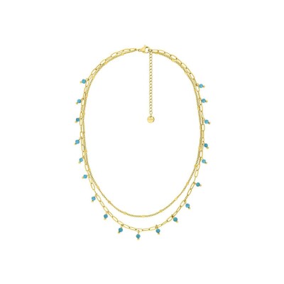 Collier en acier doré