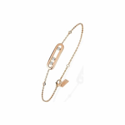 Messika Baby Move bracelet, rose gold, diamonds