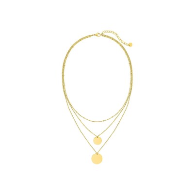 Collier en acier doré