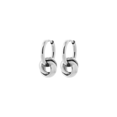 Boucles d'oreilles créoles belOReil en acier PVD