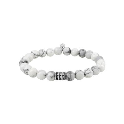 Bracelet en acier et agate