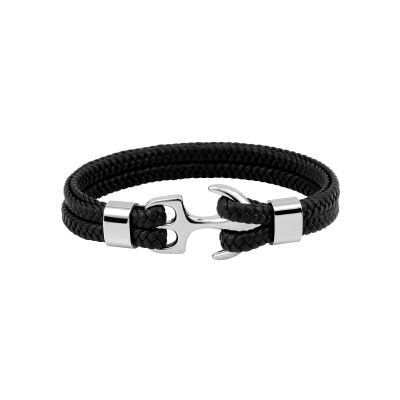 Bracelet en matière synthétique et acier