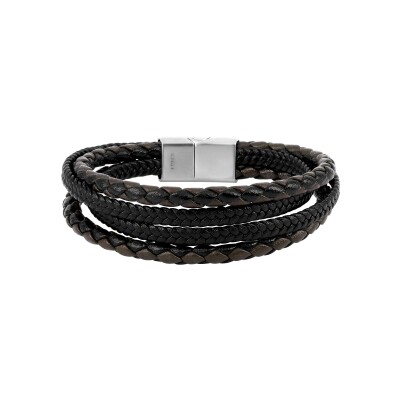 Bracelet en matière synthétique et acier