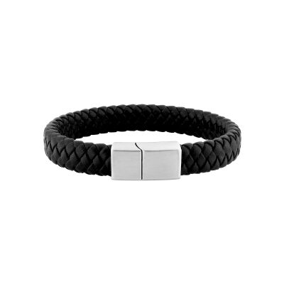 Bracelet en matière synthétique et acier