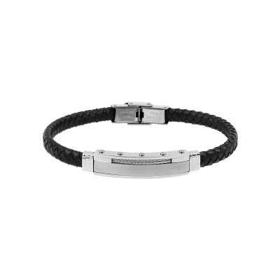Bracelet en matière synthétique et acier