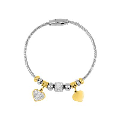 Bracelet en acier doré