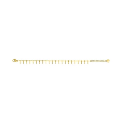 Bracelet en acier doré