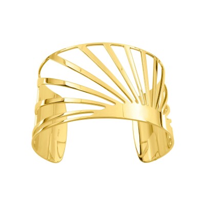 Bracelet manchette en acier doré