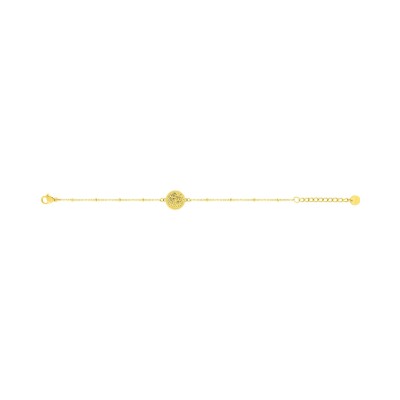 Bracelet en acier doré