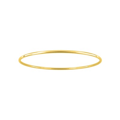 Bracelet rigide en acier doré