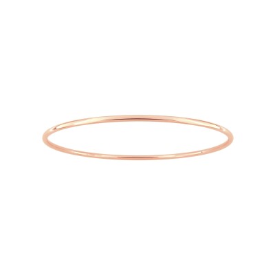 Bracelet rigide en acier rose