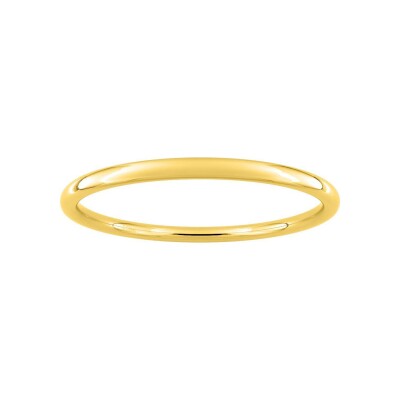 Bracelet rigide en acier doré