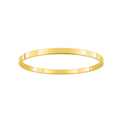 Bracelet rigide en acier doré