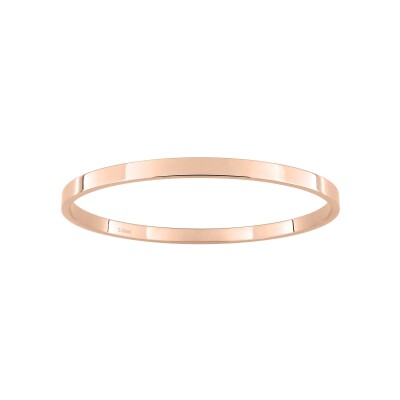 Bracelet rigide en acier rose