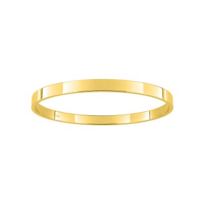Bracelet rigide en acier doré
