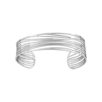 Bracelet manchette en acier