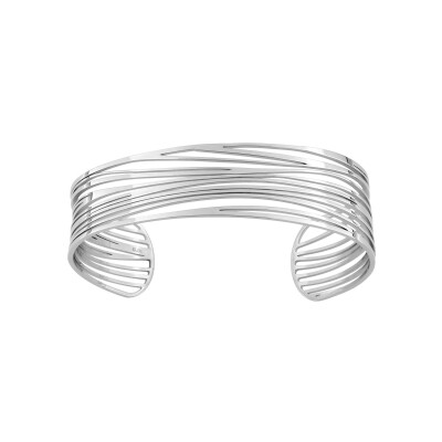 Bracelet manchette en acier