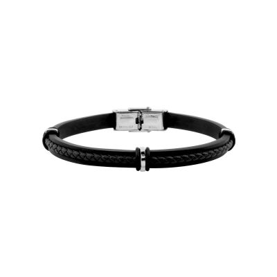 Bracelet en matière synthétique et acier