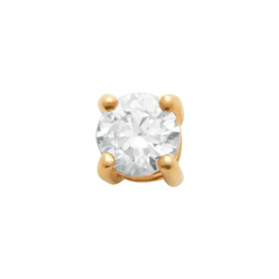 Piercing belOReil en plaqué or et oxyde de zirconium