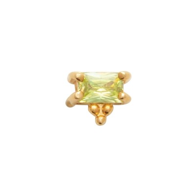 Piercing belOReil en plaqué or et oxyde de zirconium