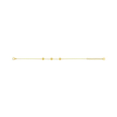 Bracelet en acier doré