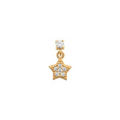 Piercing belOReil Etoile en plaqué or et oxyde de zirconium