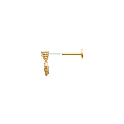 Piercing belOReil Etoile en plaqué or et oxyde de zirconium