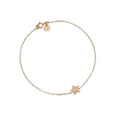 Bracelet en or jaune et diamant
