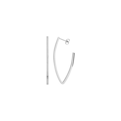Boucles d'oreilles créoles en acier 
