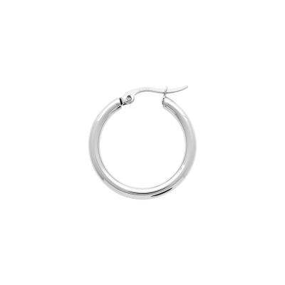 Boucles d'oreilles créoles en acier 