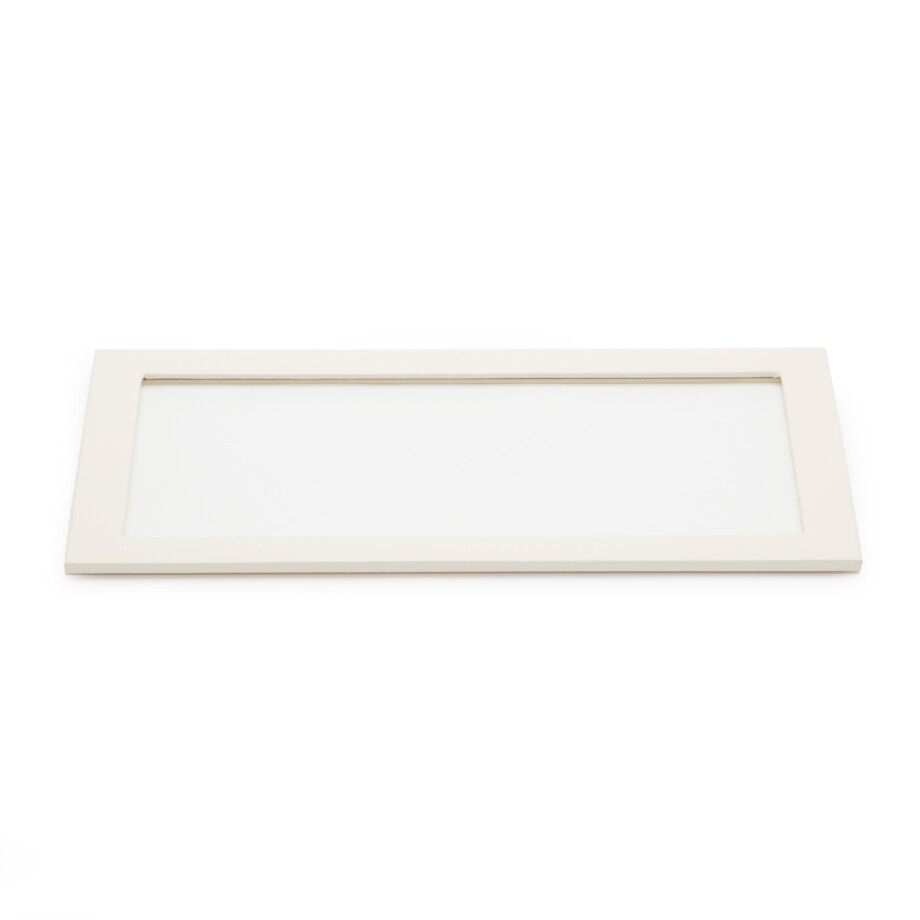 Wolf 1834 Vault Tray Glass Lid, ivory vegan leather