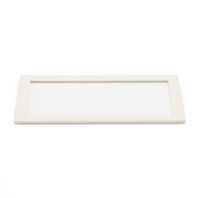 Wolf 1834 Vault Tray Glass Lid, ivory vegan leather