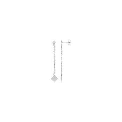 Boucles d'oreilles pendantes en acier 