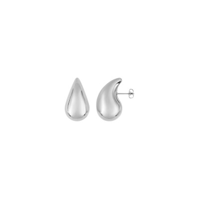 Boucles d'oreilles créoles en acier