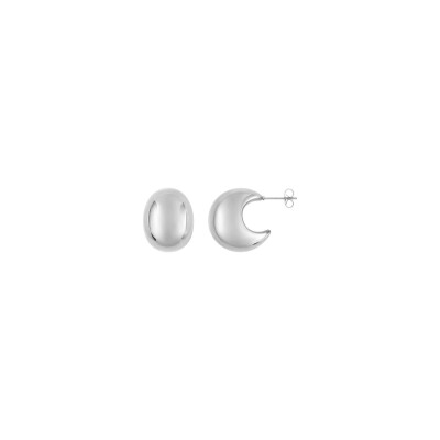 Boucles d'oreilles créoles en acier