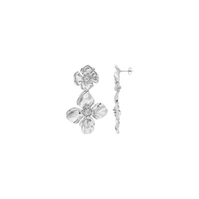 Boucles d'oreilles pendantes en acier