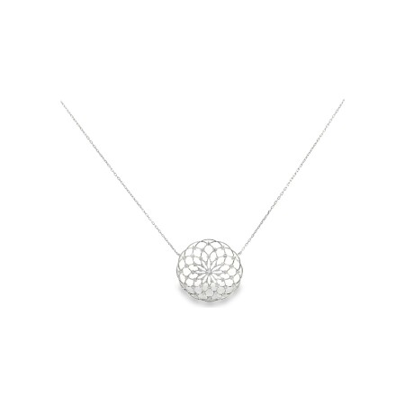 Collier en or blanc et diamants