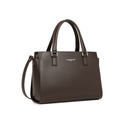 Sac à main zippé Lancaster Smooth M