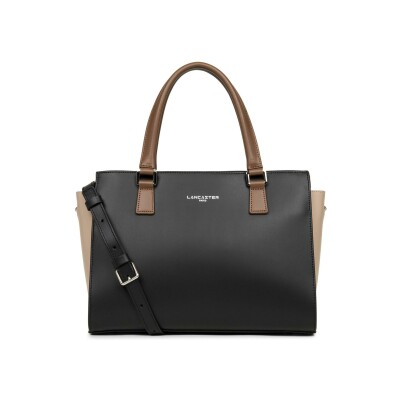 Sac à main zippé Lancaster Smooth M