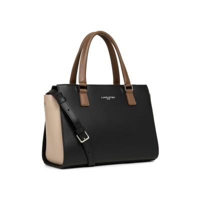 Sac à main zippé Lancaster Smooth M