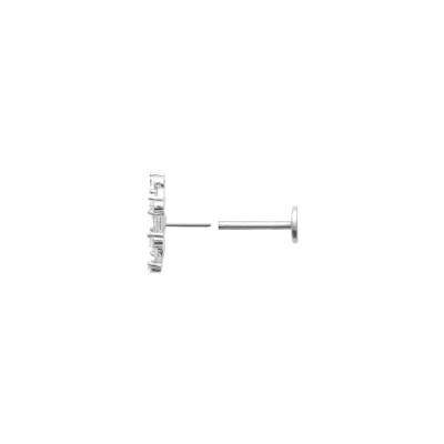 Piercing belOReil en argent et oxydes de zirconium
