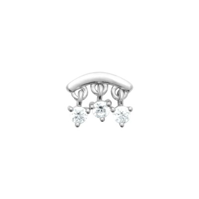 Piercing belOReil en argent et oxydes de zirconium