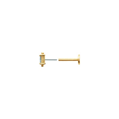 Piercing belOReil en plaqué or et oxyde de zirconium