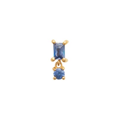 Piercing belOReil en plaqué or et oxyde de zirconium