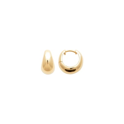 Boucles d'oreilles créoles belOReil en plaqué or