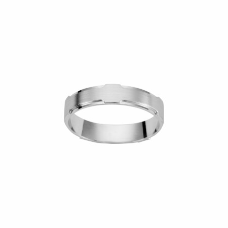 Alliance en or blanc, 4.5mm