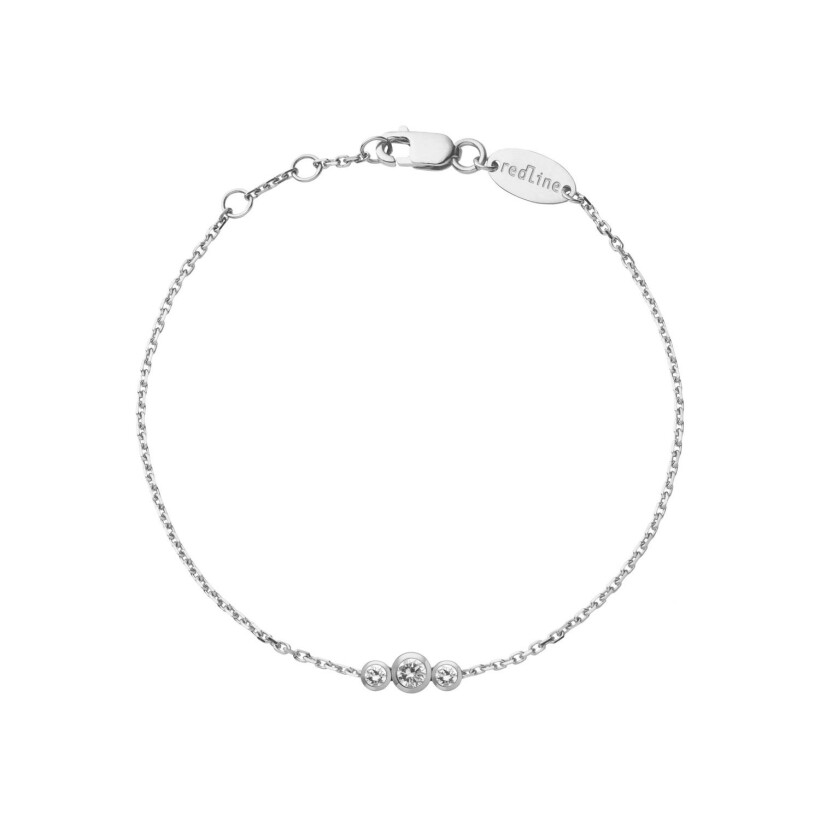 Bracelet chaîne RedLine Eternity Amuro avec diamants 0.20ct en serti clos, or blanc