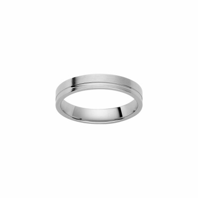 Alliance en or blanc, 4.5mm