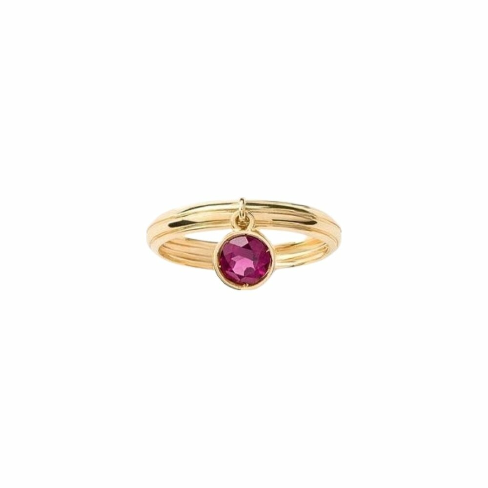 Bague Poiray Lolita en or jaune et rhodolite