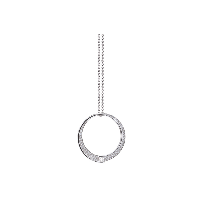 Pendentif Diamant GAREL, 0,10ct (Collier Fil de Pêche et Collier